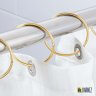 Кольца для штор Rings Gold 16 шт. фото 1