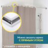 Карниз для душа Угловой Г образный 110х70 Усиленный 25 мм MrKARNIZ фото 7
