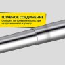 Карниз для ванной Телескопический 115-215 см из нержавеющей стали с кольцами 12 шт в комплекте фото 5