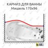 Карниз для ванны Triton Мишель Передний борт 170х96 Усиленный 25 мм MrKARNIZ фото 1